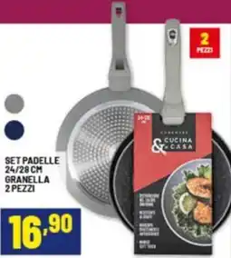 Risparmio Casa Set padelle 24/28 cm granella offerta