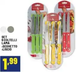 Risparmio Casa Set 6 coltelli lama offerta