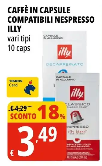Caffè in capsule compatibili nespresso ILLY