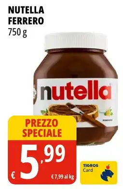 Tigros Nutella FERRERO offerta