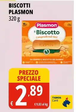 Tigros Biscotti PLASMON offerta