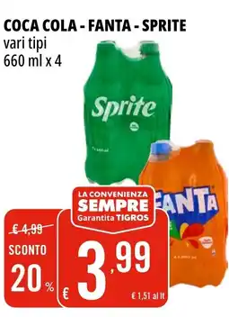 Tigros COCA COLA FANTA - SPRITE offerta