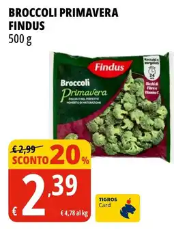 Tigros Broccoli primavera FINDUS offerta