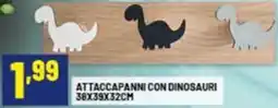 Risparmio Casa Attaccapanni con dinosauri 38x39x32cm offerta