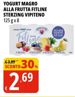 Tigros Yogurt magro alla frutta fitline STERZING VIPITENO offerta