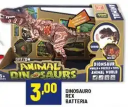 Risparmio Casa Dinosauro rex batteria offerta