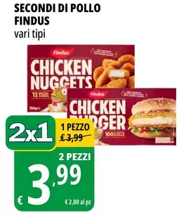 Tigros Secondi di pollo FINDUS offerta