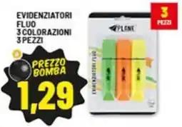 Risparmio Casa Evidenziatori fluo 3 colorazioni offerta