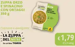 Tigros Zuppa orzo e spinacino con ortaggi offerta