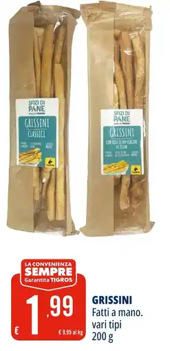 Tigros GRISSINI Fatti a mano offerta
