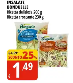 Tigros Insalate bonduelle ricetta deliziosa, ricetta croccante offerta