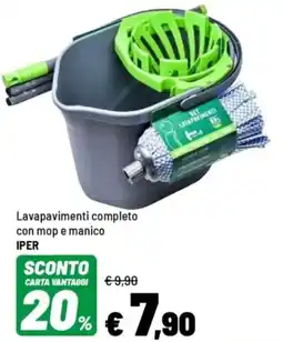 Iper La Grande Lavapavimenti completo con mop e manico IPER offerta