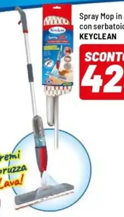 Iper La Grande Spray Mop in alluminio con serbatoio KEYCLEAN offerta