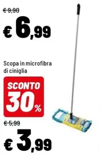 Scopa in microfibra di ciniglia