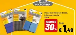 Iper La Grande Panno microfibra box doccia, induzione o sanitari APEX offerta