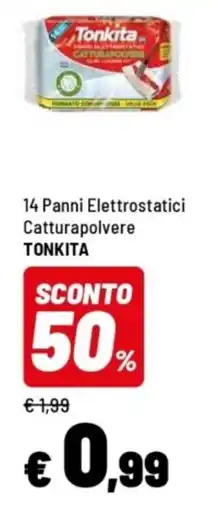 Iper La Grande 14 Panni Elettrostatici Catturapolvere TONKITA offerta