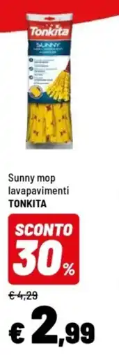 Iper La Grande Sunny mop lavapavimenti TONKITA offerta