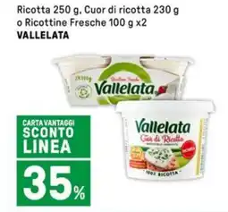 Iper La Grande Ricotta , Cuor di ricotta o Ricottine Fresche VALLELATA offerta