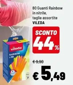 Iper La Grande 80 Guanti Rainbow VILEDA offerta
