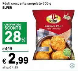 Iper La Grande Rösti croccante surgelato ELFER offerta