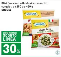 Iper La Grande Sfizi Croccanti o Gusto ricco assortiti surgelati OROGEL offerta