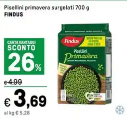 Iper La Grande Pisellini primavera surgelati FINDUS offerta