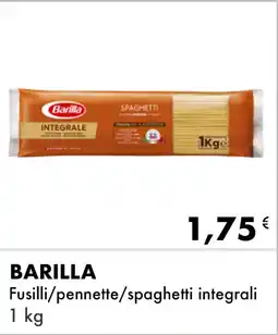 Iper Tosano BARILLA Fusilli/pennette/spaghetti integrali offerta