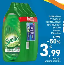 Spazio Conad Detersivo stoviglie clean active technology SVELTO offerta