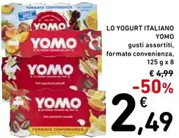 Spazio Conad Lo yogurt italiano YOMO offerta