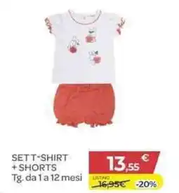 Bimbo Store Sett-shirt + shorts offerta