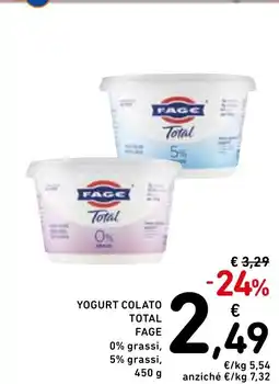 Spazio Conad Yogurt colato total FAGE offerta