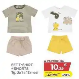 Bimbo Store Sett-shirt + shorts offerta