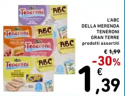 Spazio Conad L'abc della merenda teneroni GRAN TERRE offerta