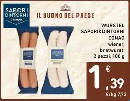 Spazio Conad Wurstel SAPORI&DINTORNI CONAD offerta