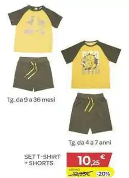 Bimbo Store Sett-shirt + shorts offerta