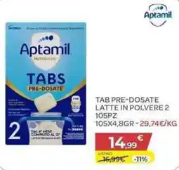 Bimbo Store Aptamil tab pre-dosate latte in polvere 2 offerta
