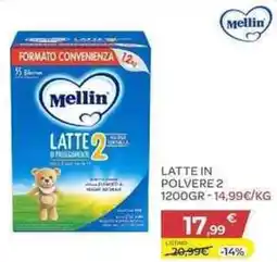 Bimbo Store Mellin latte in polvere 2 offerta