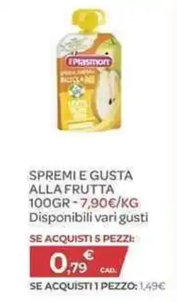 Bimbo Store Plasmon spremi e gusta alla frutta offerta