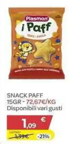 Bimbo Store Plasmon snack offerta