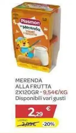 Bimbo Store Plasmon merenda alla frutta offerta