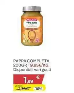Bimbo Store Plasmon pappa completa offerta