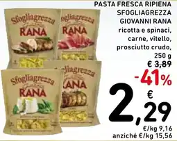 Spazio Conad Pasta fresca ripiena sfogliagrezza GIOVANNI RANA offerta
