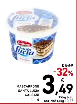 Spazio Conad Mascarpone santa lucia GALBANI offerta