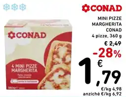 Spazio Conad Mini pizze margherita CONAD offerta