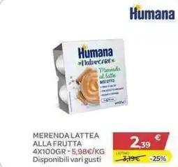Bimbo Store Humana merenda lattea alla frutta offerta