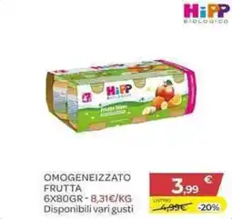 Bimbo Store Hipp omogeneizzato frutta offerta