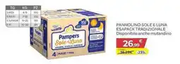 Bimbo Store Pampers pannolino sole e luna esapack tradizionale offerta