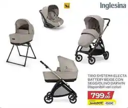 Bimbo Store Inglesina trio system4 electa battery beige con seggiolino darwin offerta
