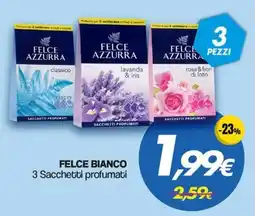 Franzy's FELCE BIANCO 3 Sacchetti profumati offerta