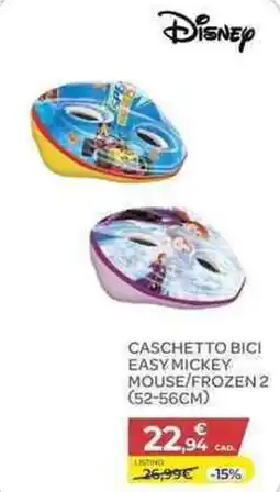 Bimbo Store Disney caschetto bici easy mickey mouse/frozen 2 offerta